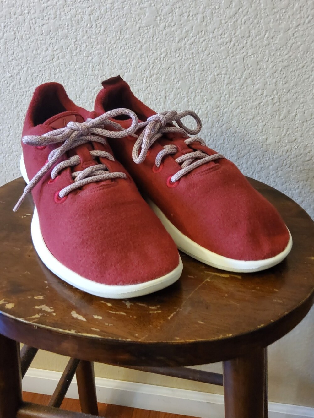Allbirds Men's Wool Runners Red Sneakers - Size 10​ EUC